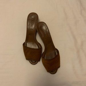 Prada Suede Sandals Size 6